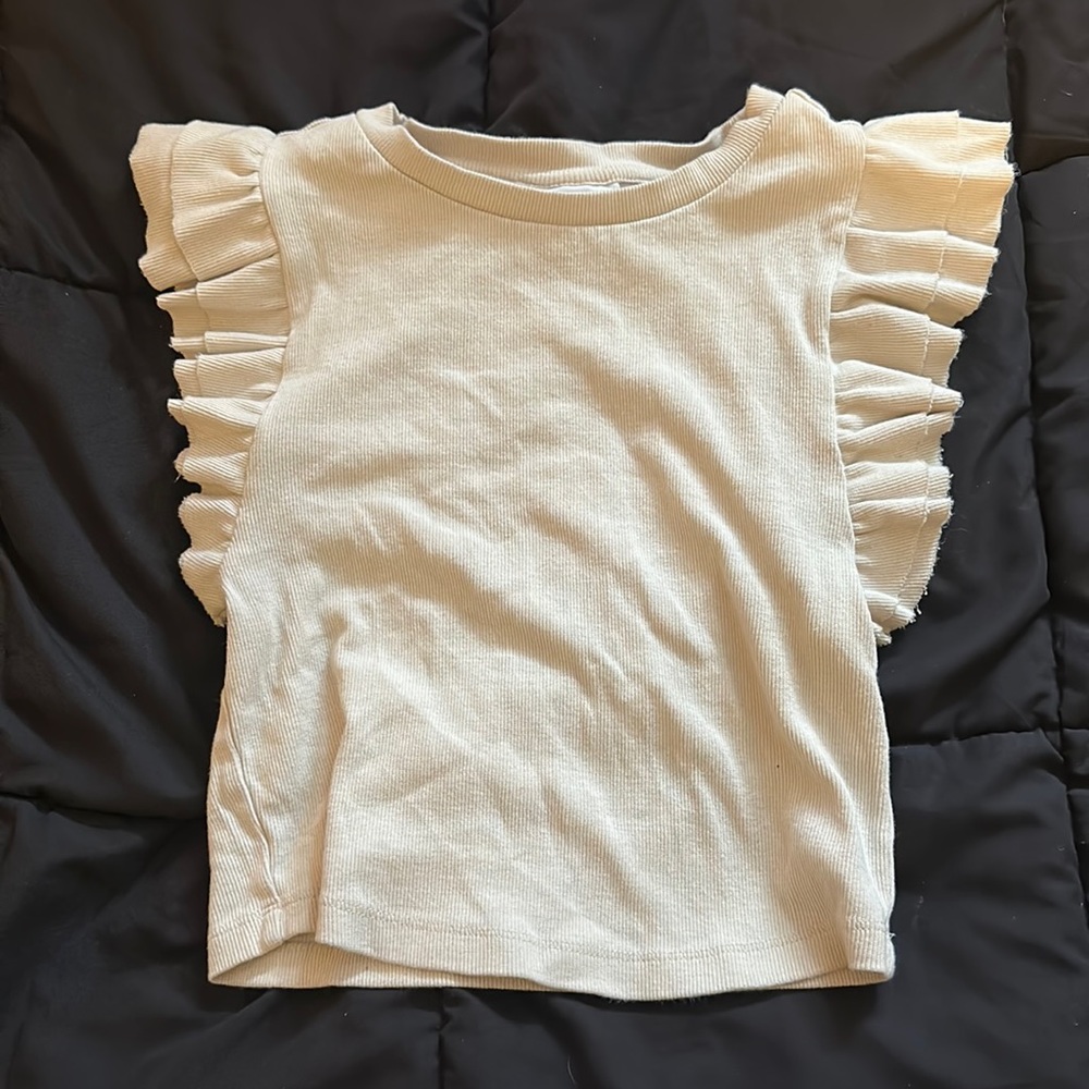 Ruffle Cropped tee